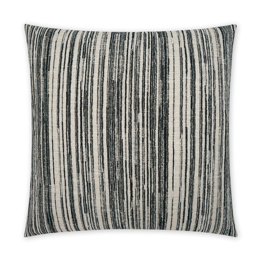 D.V. KAP HOME   24" x 24" Julep Pillow - Pepper Stripes    - 3851-P-2424