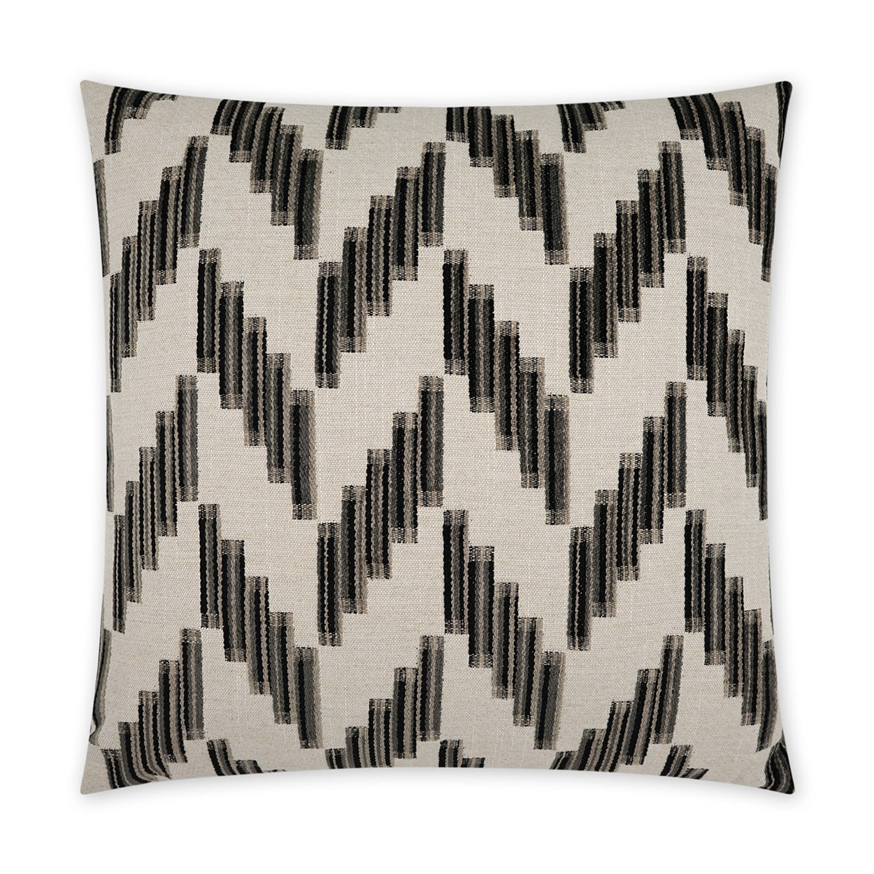 D.V. KAP HOME   24" x 24" Harcourt Pillow - Ebony Modern, Global    - 3852-E-2424