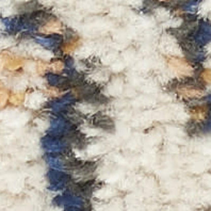 4' X 6' Ivory And Blue Floral Area Rug