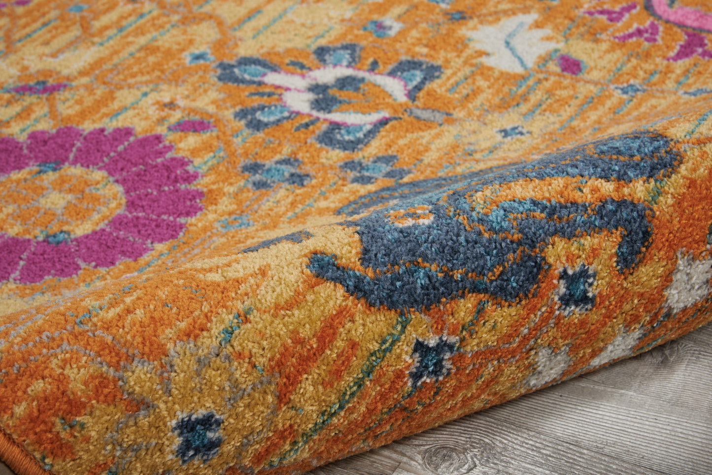 7' X 10' Sunset Floral Power Loom Area Rug