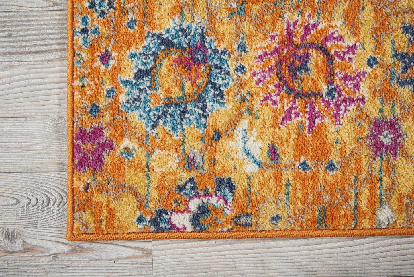 7' X 10' Sunset Floral Power Loom Area Rug