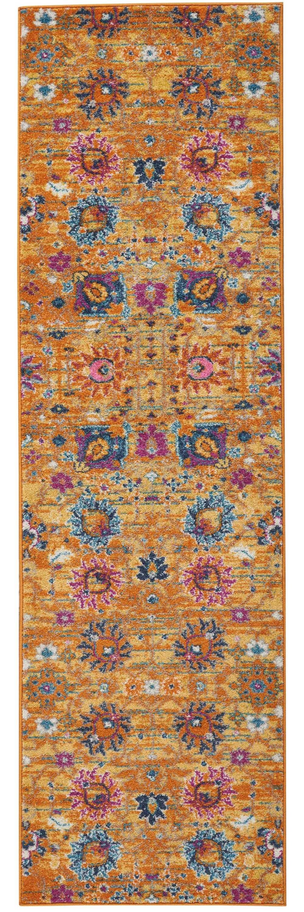 2' X 3' Sunset Floral Power Loom Area Rug