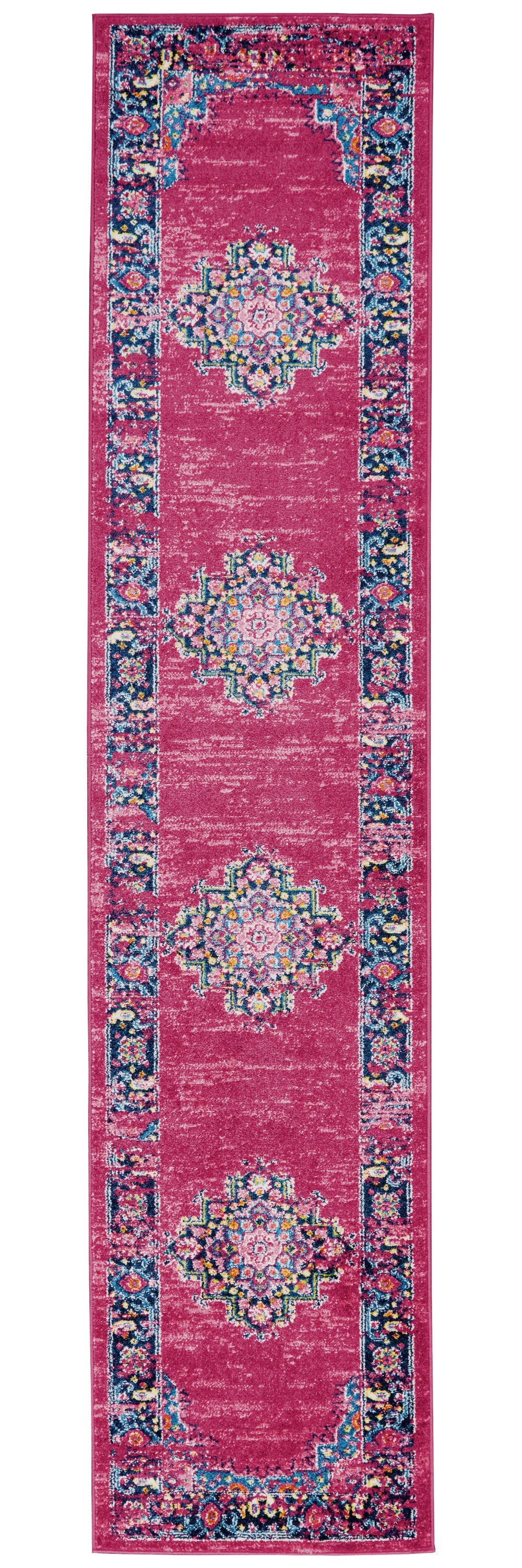 7' X 10' Fuchsia Power Loom Area Rug