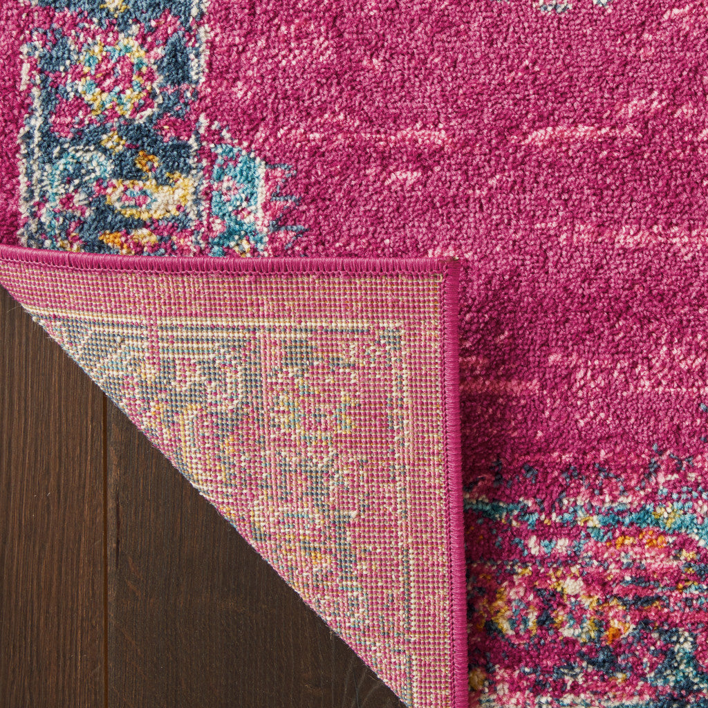 7' X 10' Fuchsia Power Loom Area Rug