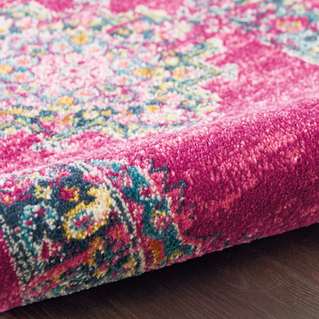 7' X 10' Fuchsia Power Loom Area Rug