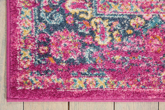 8' X 10' Fuchsia Power Loom Area Rug