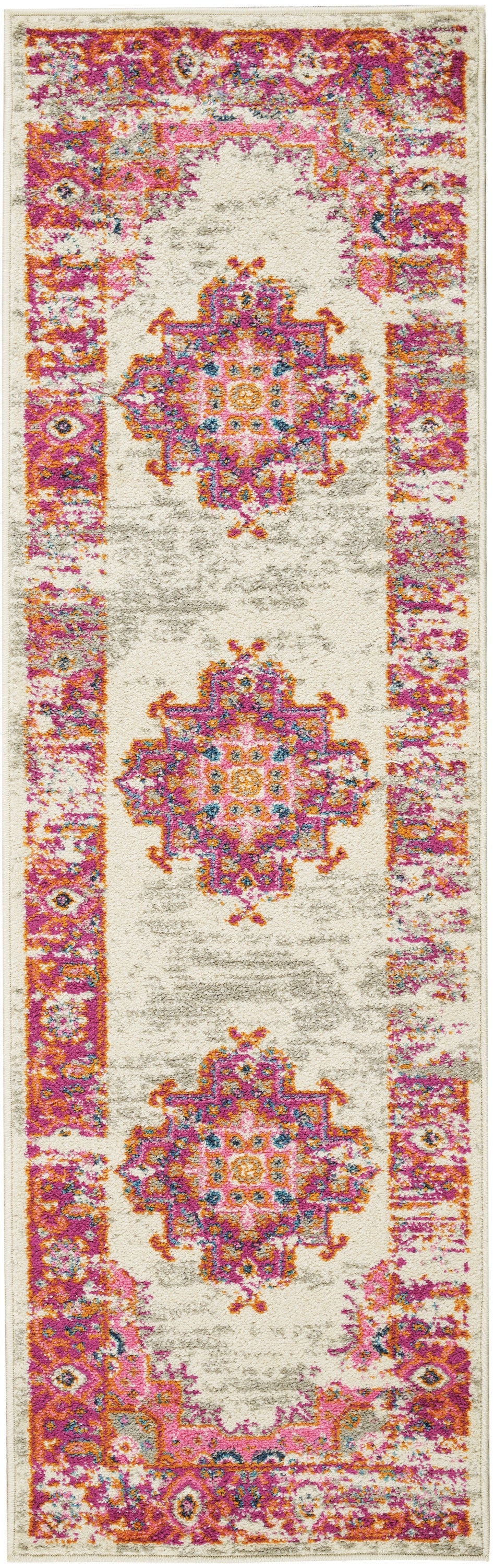 5' X 7' Fuchsia Power Loom Area Rug