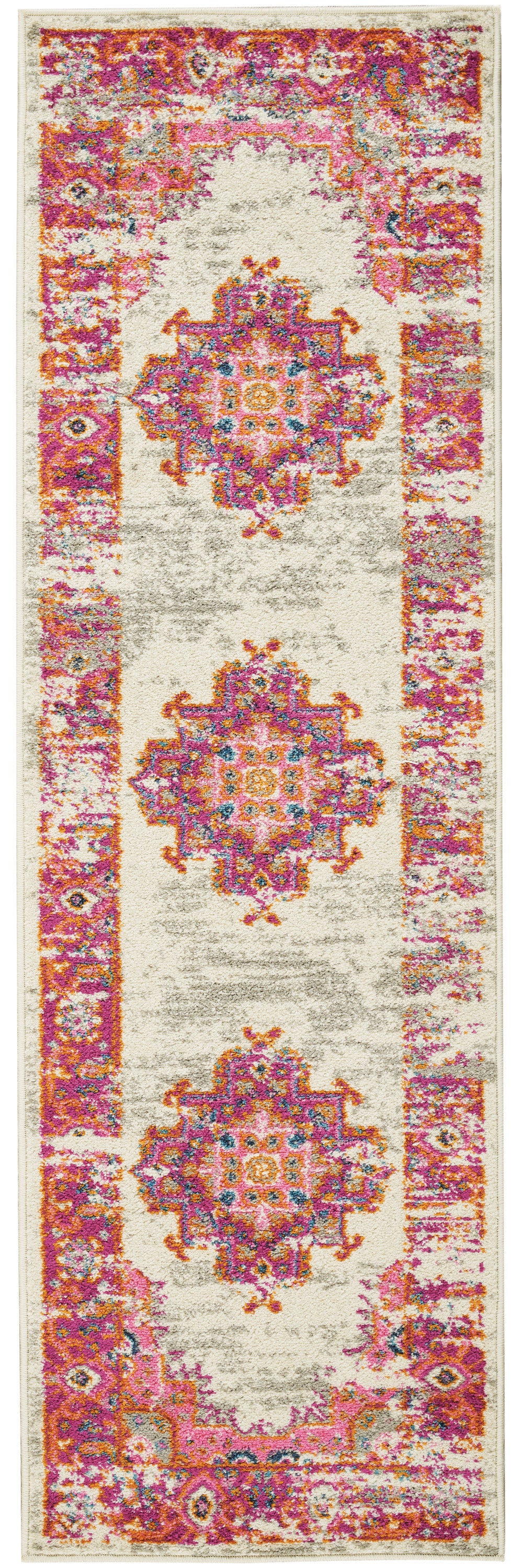 8' X 10' Fuchsia Power Loom Area Rug