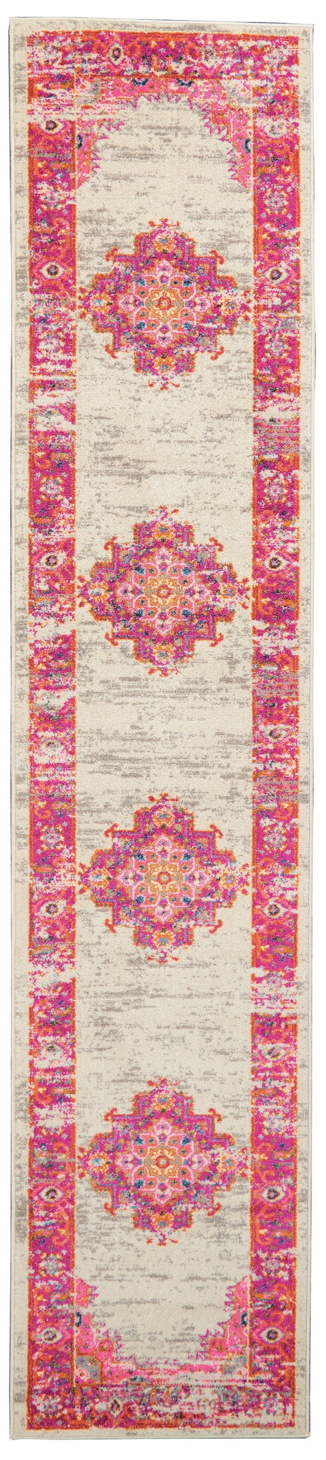 5' X 7' Fuchsia Power Loom Area Rug