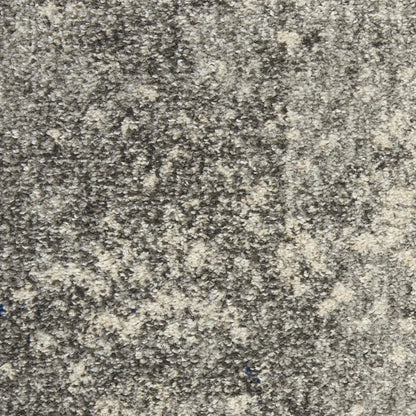 8' X 10' Gray And Ivory Abstract Area Rug