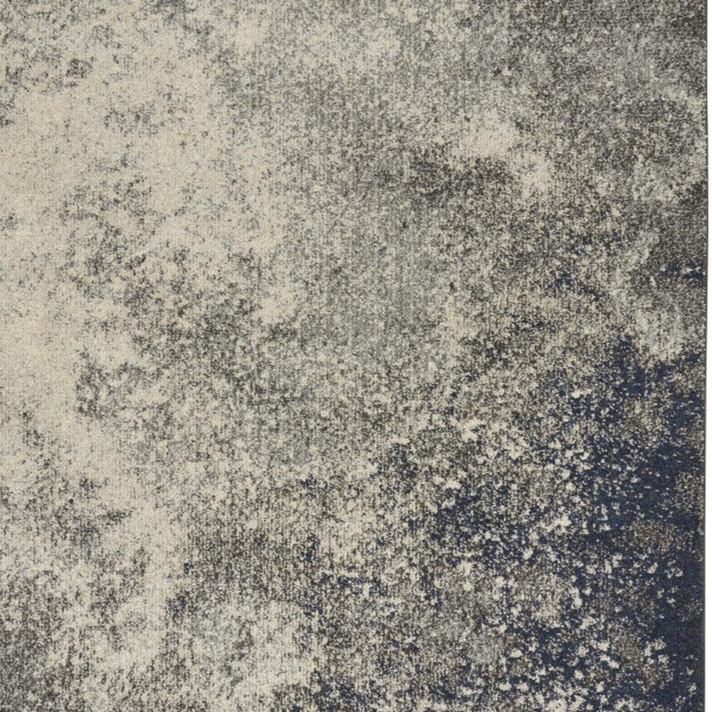 8' X 10' Gray And Ivory Abstract Area Rug