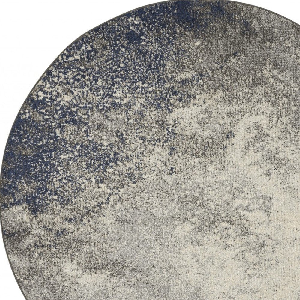 4' X 6' Gray And Ivory Abstract Area Rug