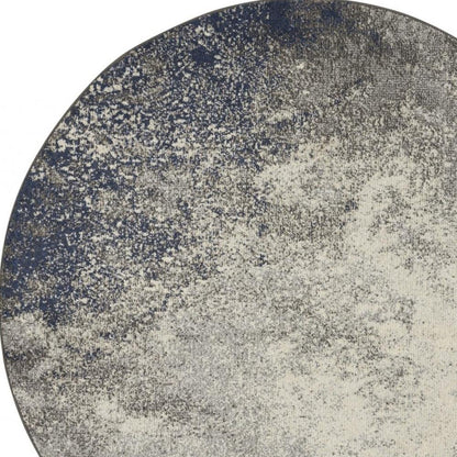 5' X 7' Gray And Ivory Abstract Area Rug