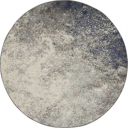 4' X 6' Gray And Ivory Abstract Area Rug
