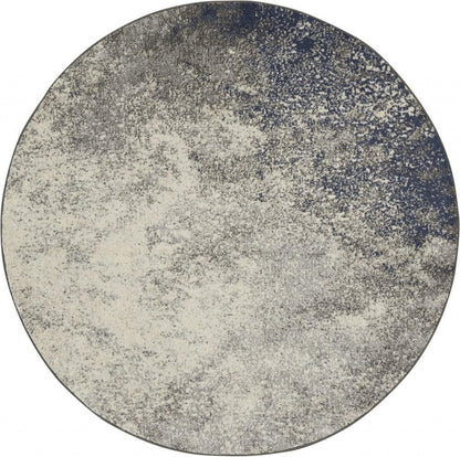 5' X 7' Gray And Ivory Abstract Area Rug