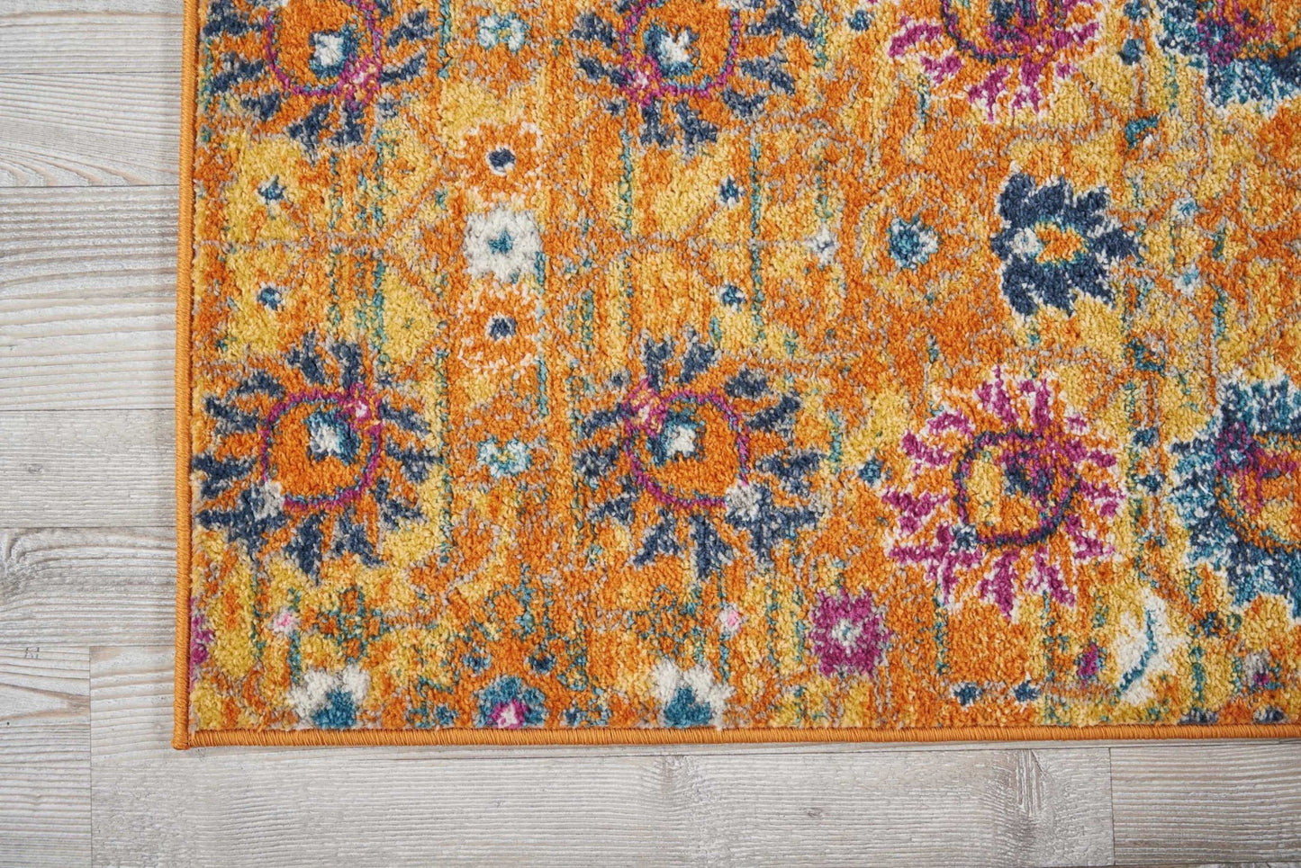 7' X 10' Sunset Floral Power Loom Area Rug