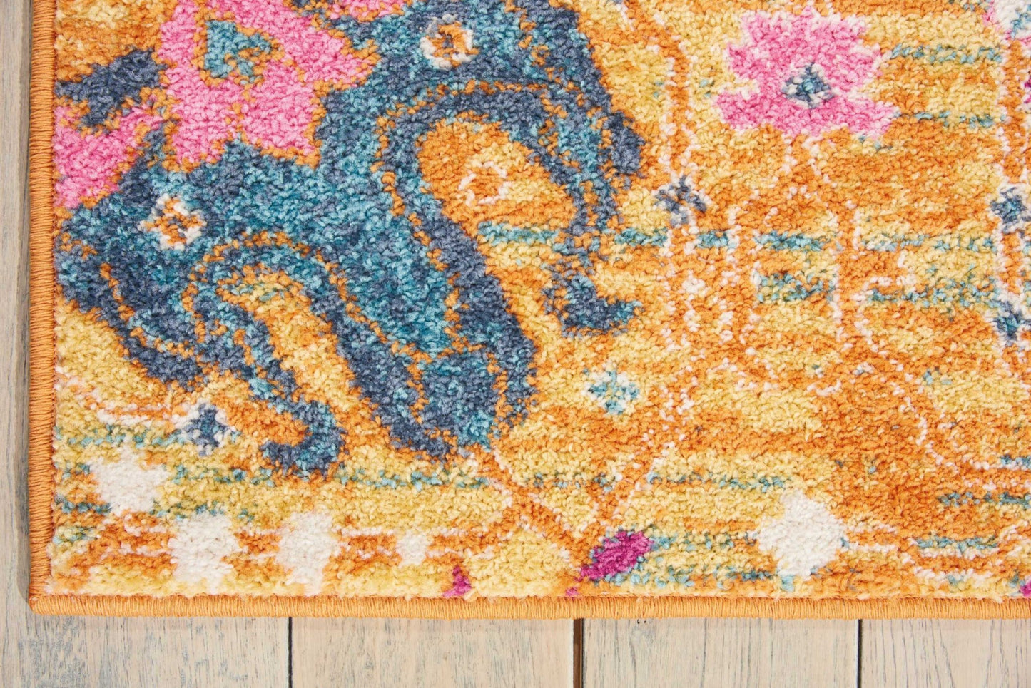 7' X 10' Sunset Floral Power Loom Area Rug