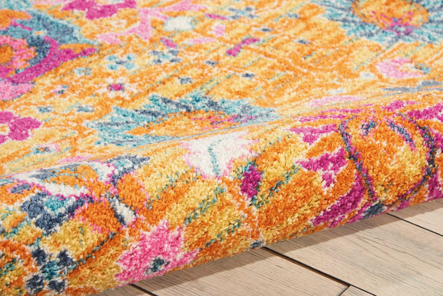 7' X 10' Sunset Floral Power Loom Area Rug