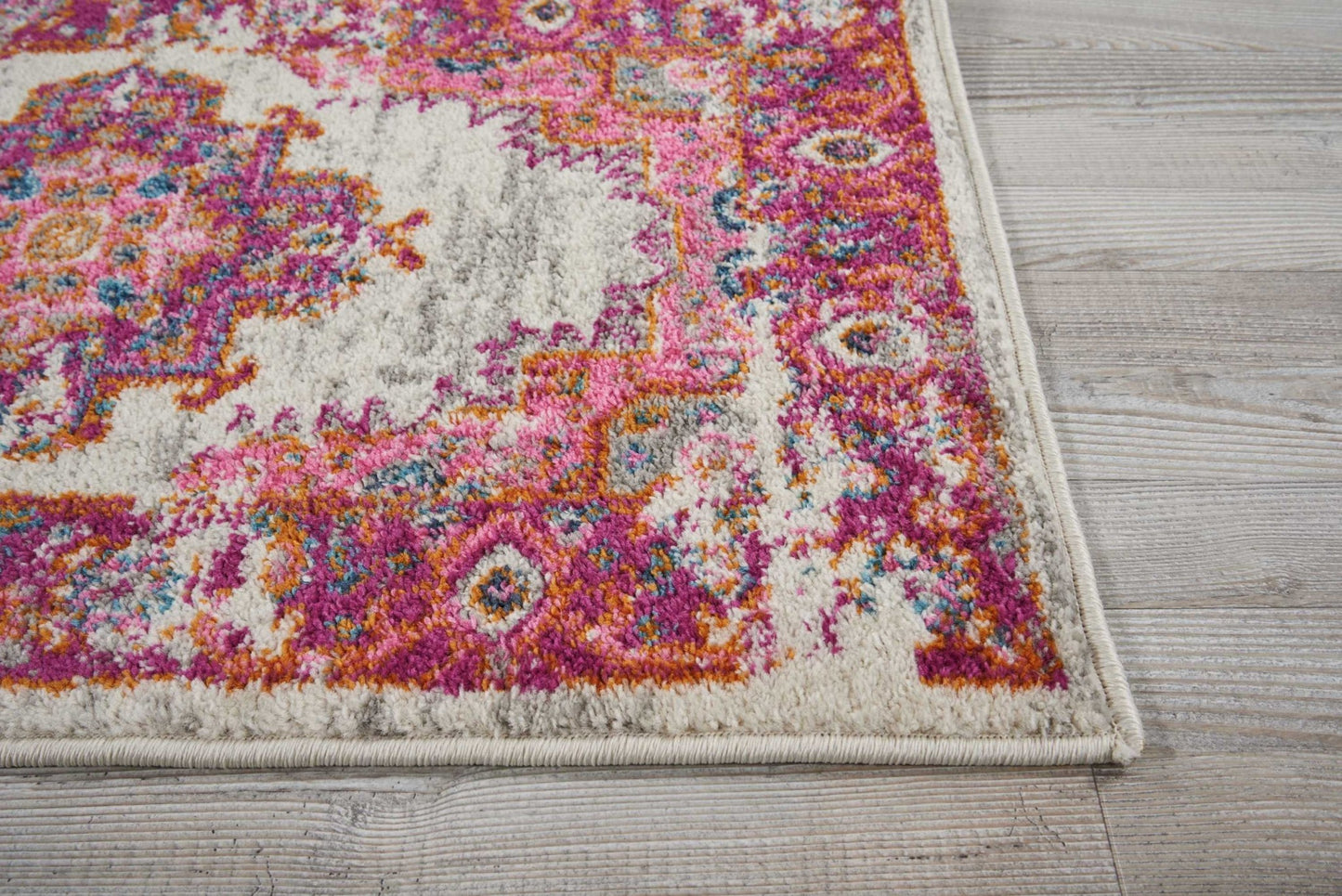 5' X 7' Fuchsia Power Loom Area Rug