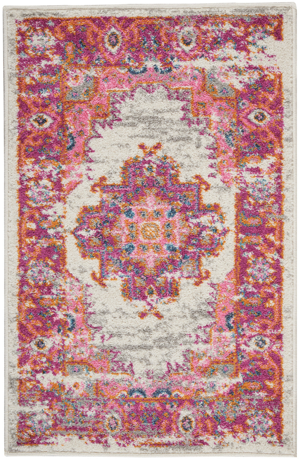 8' X 10' Fuchsia Power Loom Area Rug