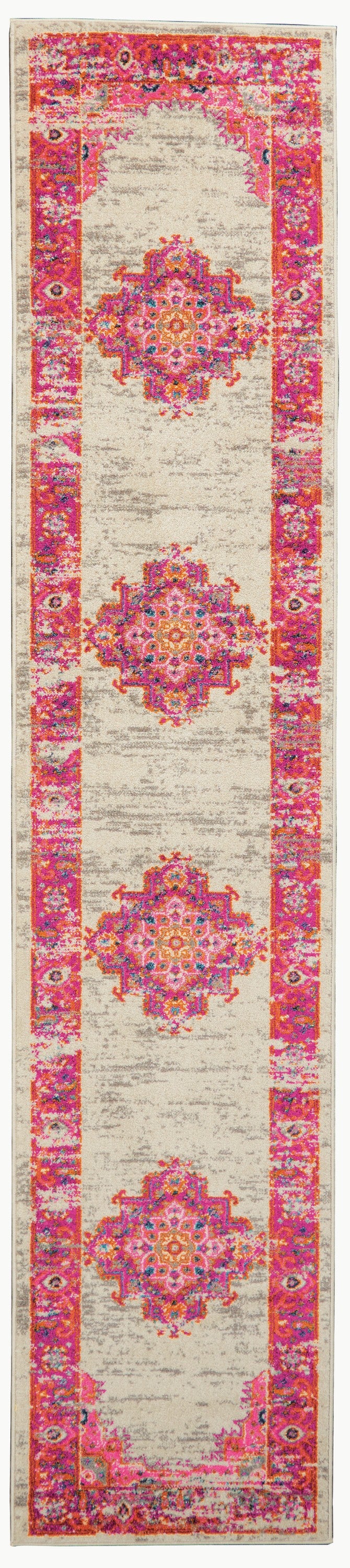 5' X 7' Fuchsia Power Loom Area Rug