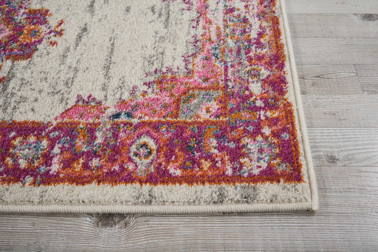 5' X 7' Fuchsia Power Loom Area Rug