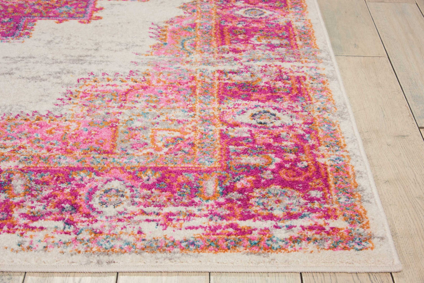 5' X 7' Fuchsia Power Loom Area Rug