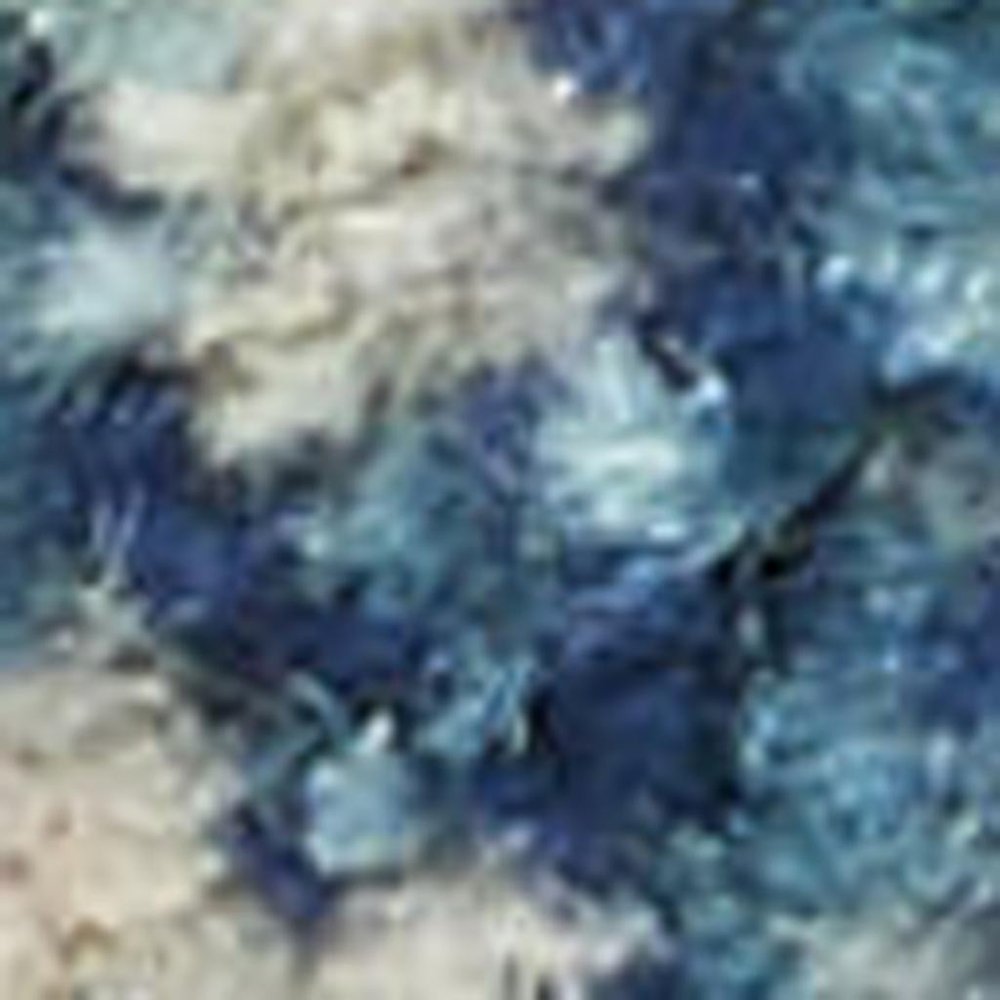 5' X 7' Blue And Ivory Southwestern Distressed Area Rug