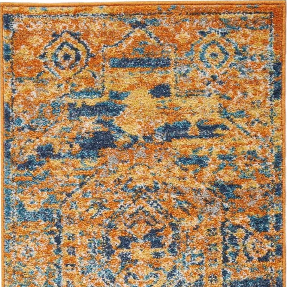 8' Sunset Power Loom Runner Rug