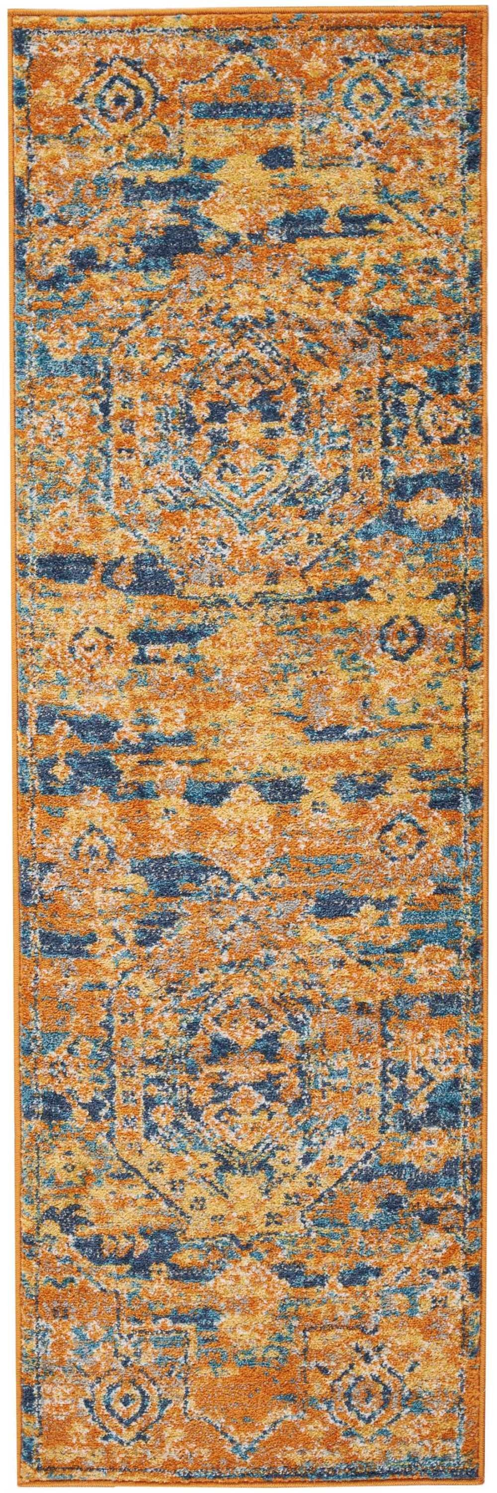 8' Sunset Power Loom Runner Rug