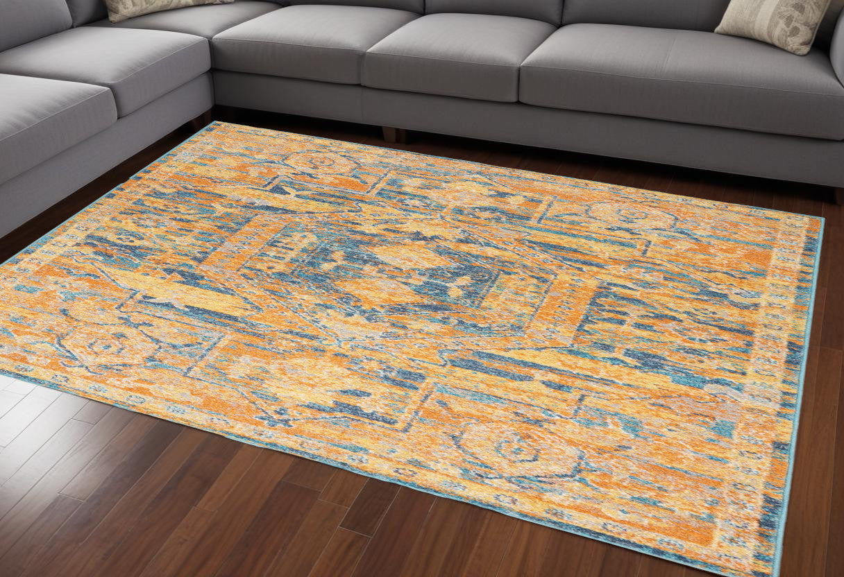 5' X 7' Sunset Power Loom Area Rug