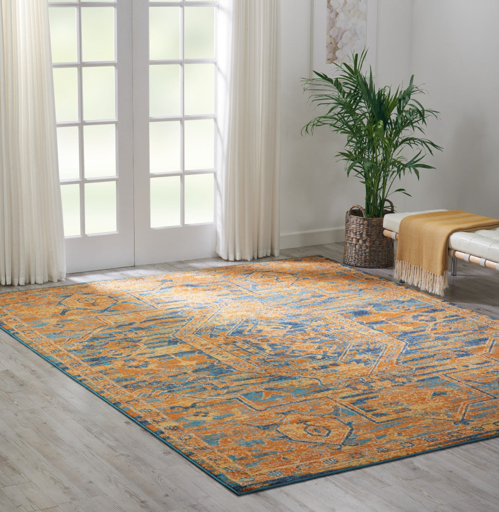 5' X 7' Sunset Power Loom Area Rug