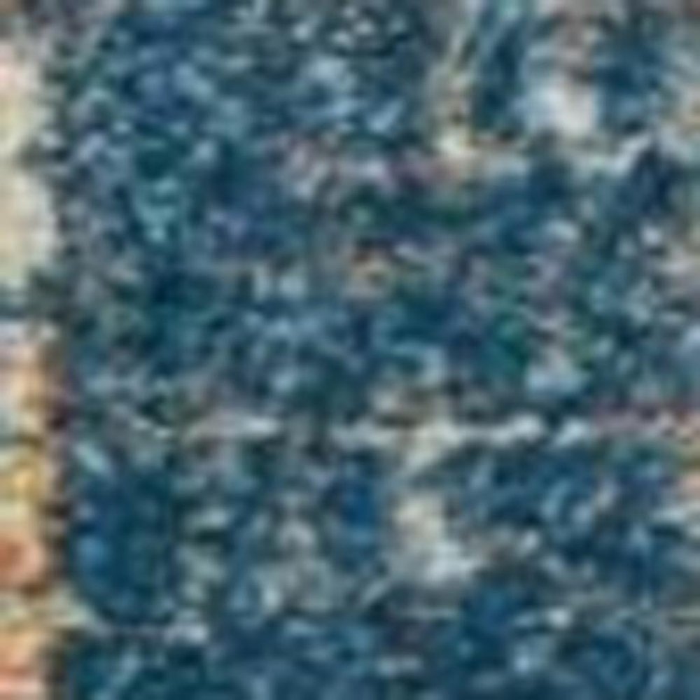 8' X 10' Gray And Ivory Abstract Distressed Area Rug