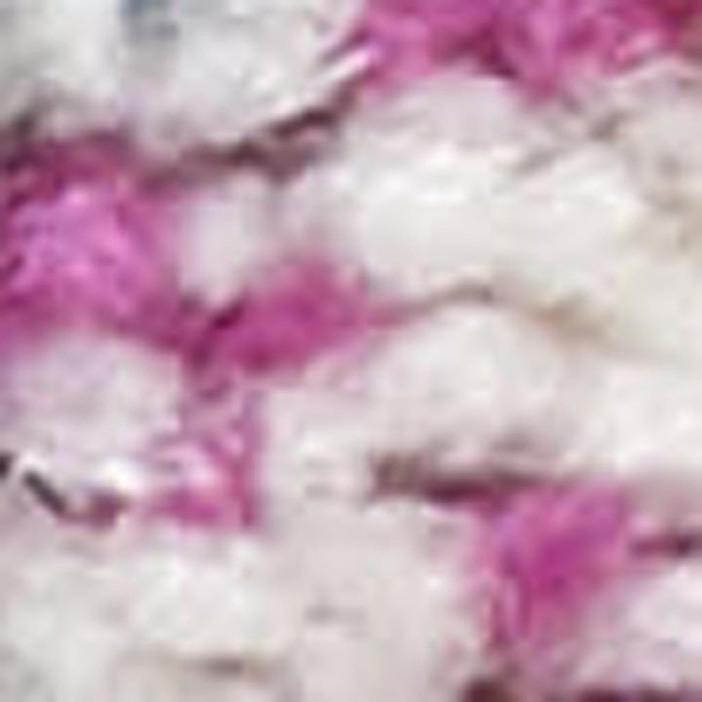 8' Light Gray And Pink Medallion Runner Rug