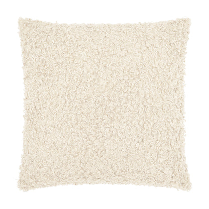 D.V. KAP HOME   24" x 24" Lambsy Pillow - Natural Faux Fur, Western Chic    - 3855-N-2424