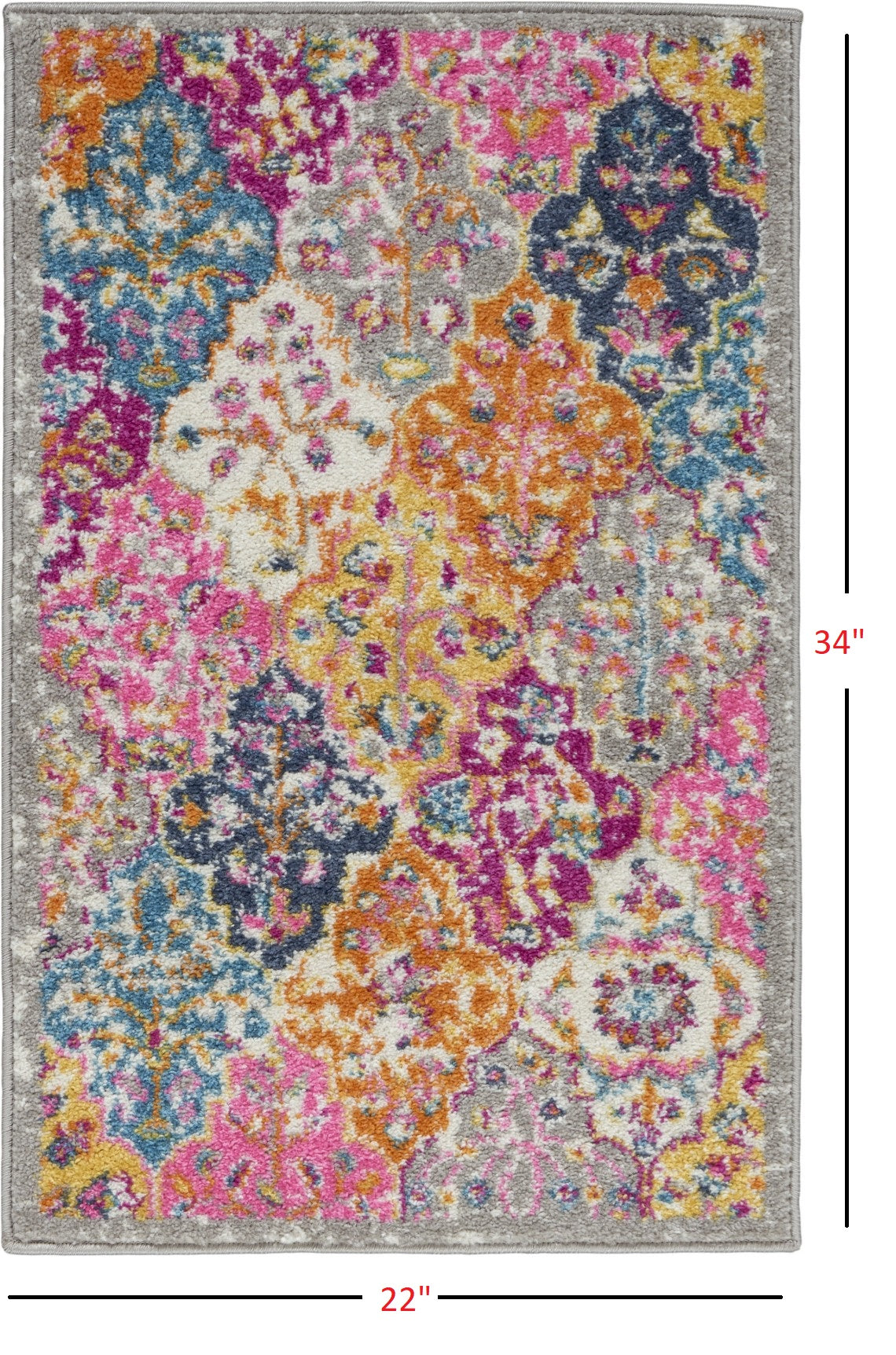 5' X 7' Pink And Gray Geometric Dhurrie Area Rug