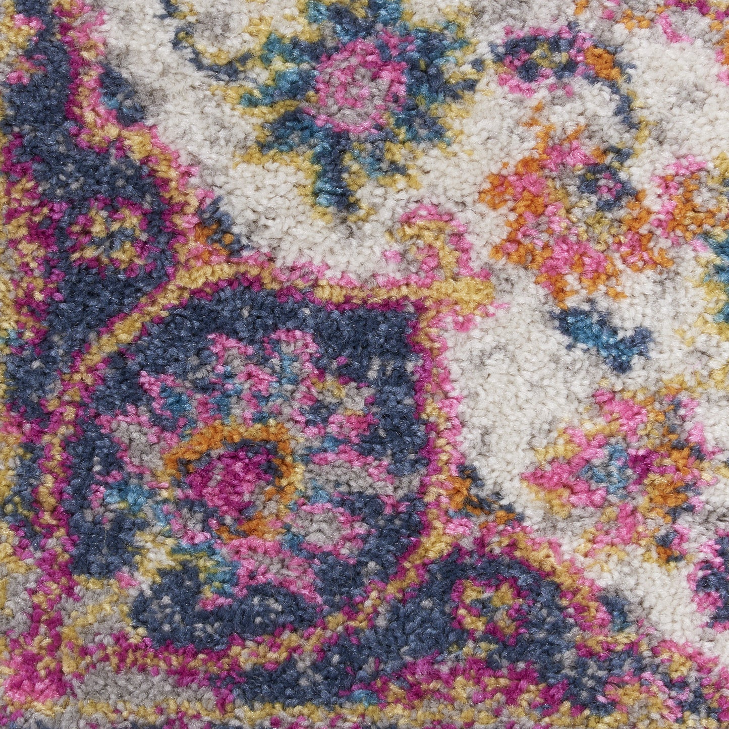 5' X 7' Pink And Green Dhurrie Area Rug