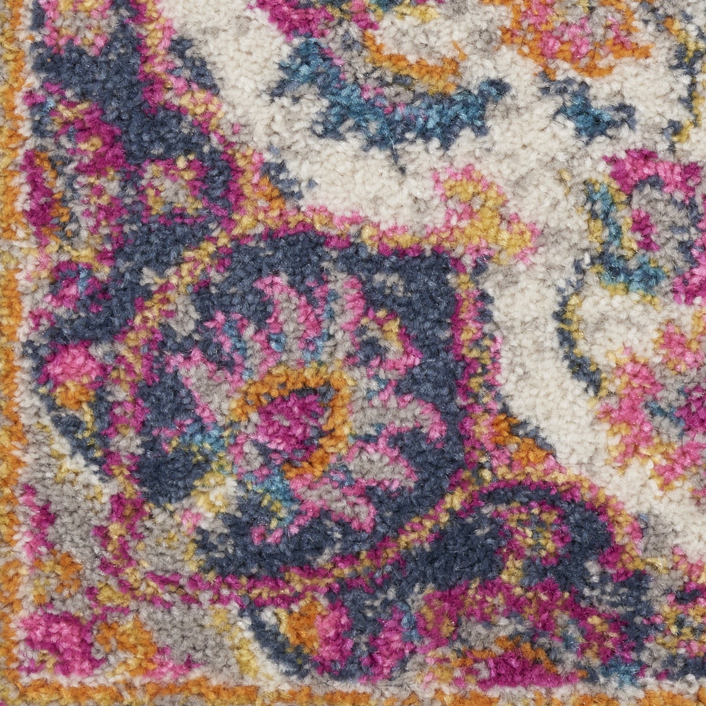 5' X 7' Pink And Green Dhurrie Area Rug