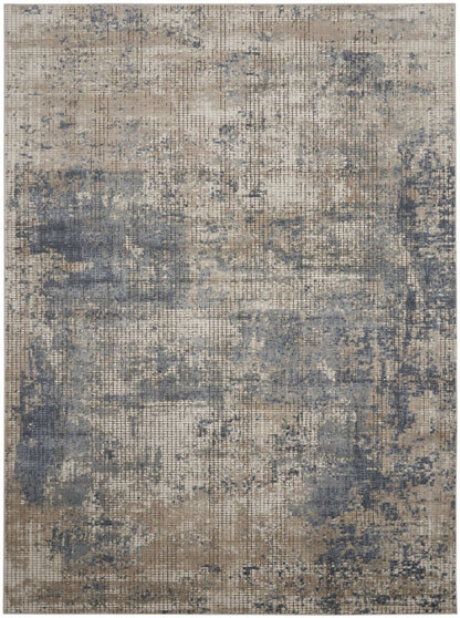 2' X 3' Gray And Ivory Medallion Distressed Area Rug