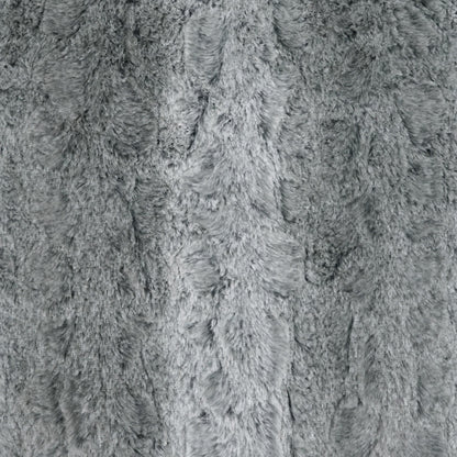 D.V. KAP HOME   24" x 24" Juneau Pillow - Charcoal Faux Fur, Animal, Western Chic    - 3856-C-2424