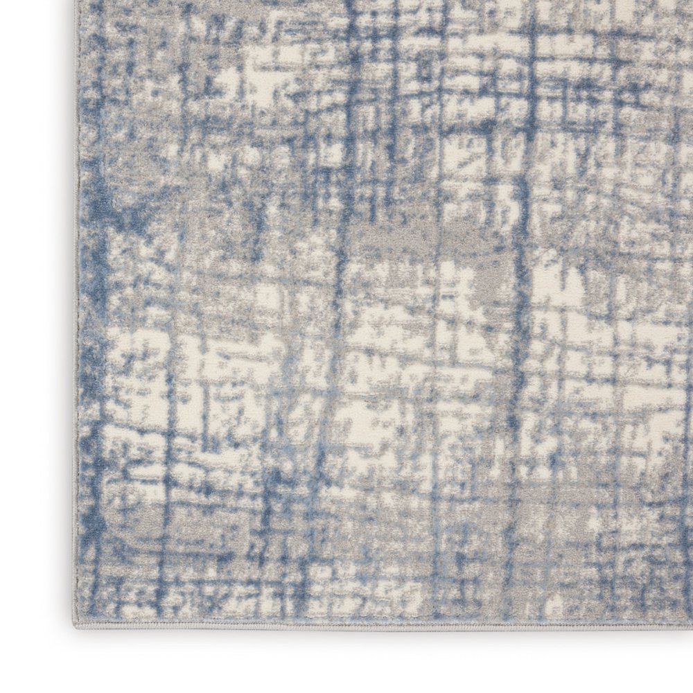 5' X 7' Gray And Ivory Abstract Distressed Area Rug