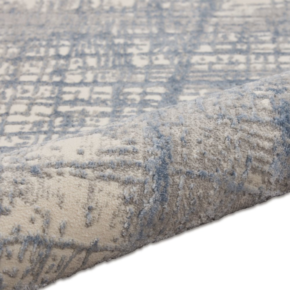 5' X 7' Gray And Ivory Abstract Distressed Area Rug