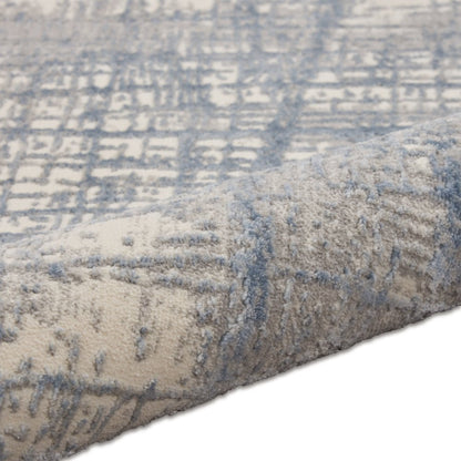 5' X 7' Gray And Ivory Abstract Distressed Area Rug