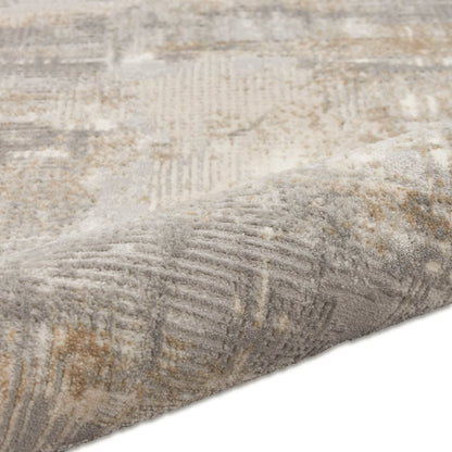 5' X 7' Blue And Ivory Southwestern Distressed Area Rug