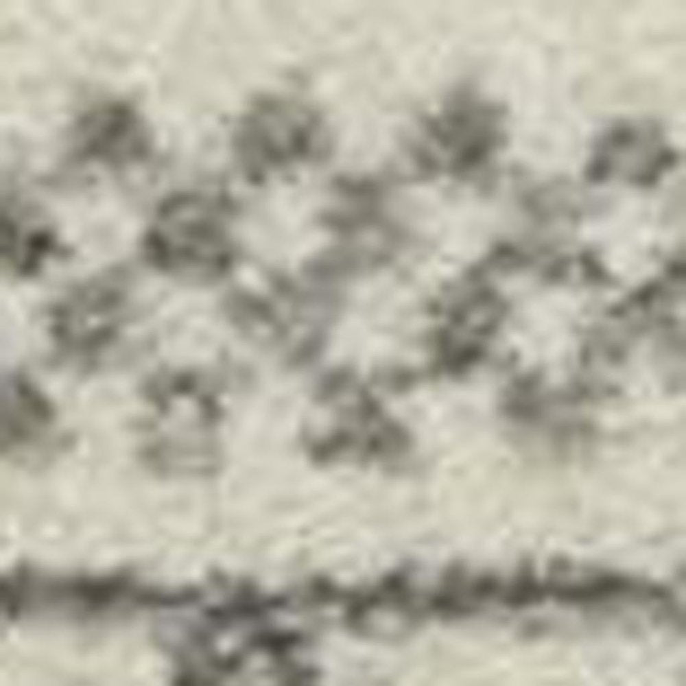 5' X 7' Gray And Ivory Geometric Area Rug