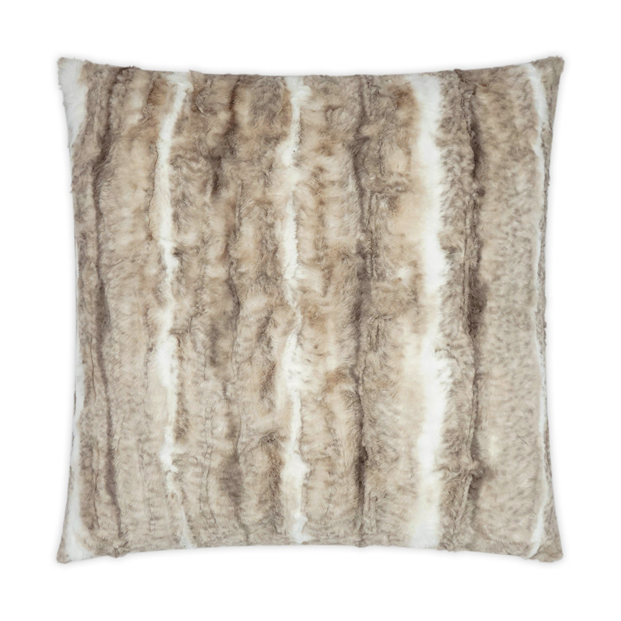 D.V. KAP HOME   24" x 24" Foxster Pillow Faux Fur, Animal    - 3858-2424