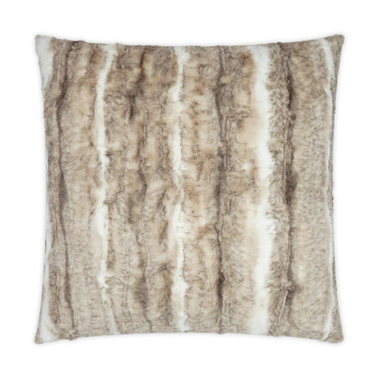 D.V. KAP HOME   24" x 24" Foxster Pillow Faux Fur, Animal    - 3858-2424