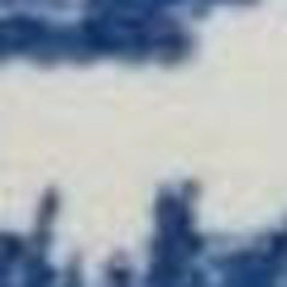 5' X 7' Ivory And Blue Ombre Distressed Area Rug