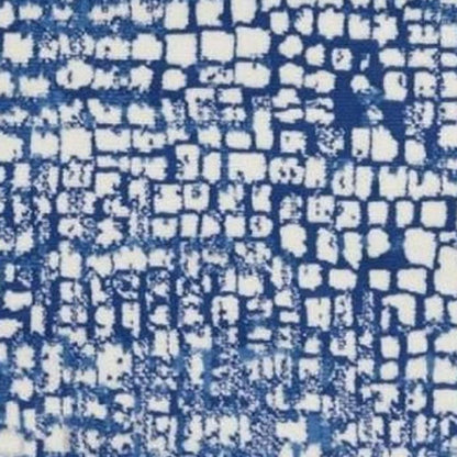 5' X 7' Ivory And Blue Geometric Area Rug