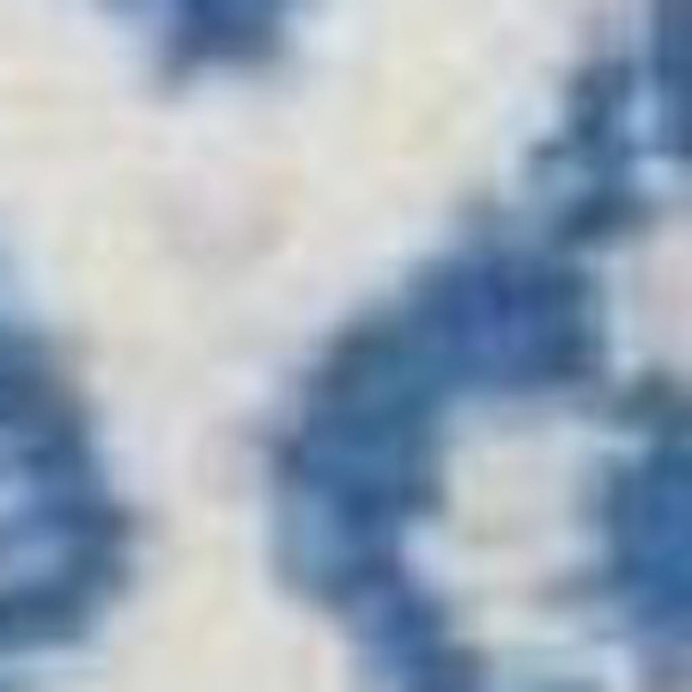 5' X 7' Ivory And Blue Geometric Area Rug